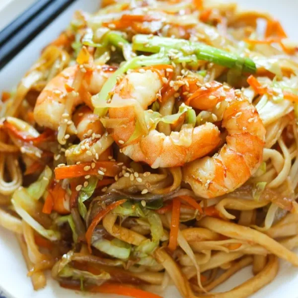 SHRIMP YAKI UDON
