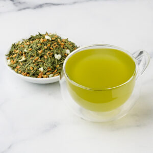 hot green tea